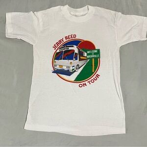 70s 80s Jerry Reed Vintage Country Music Concert T-Shirt Tee Smokey & the Bandit